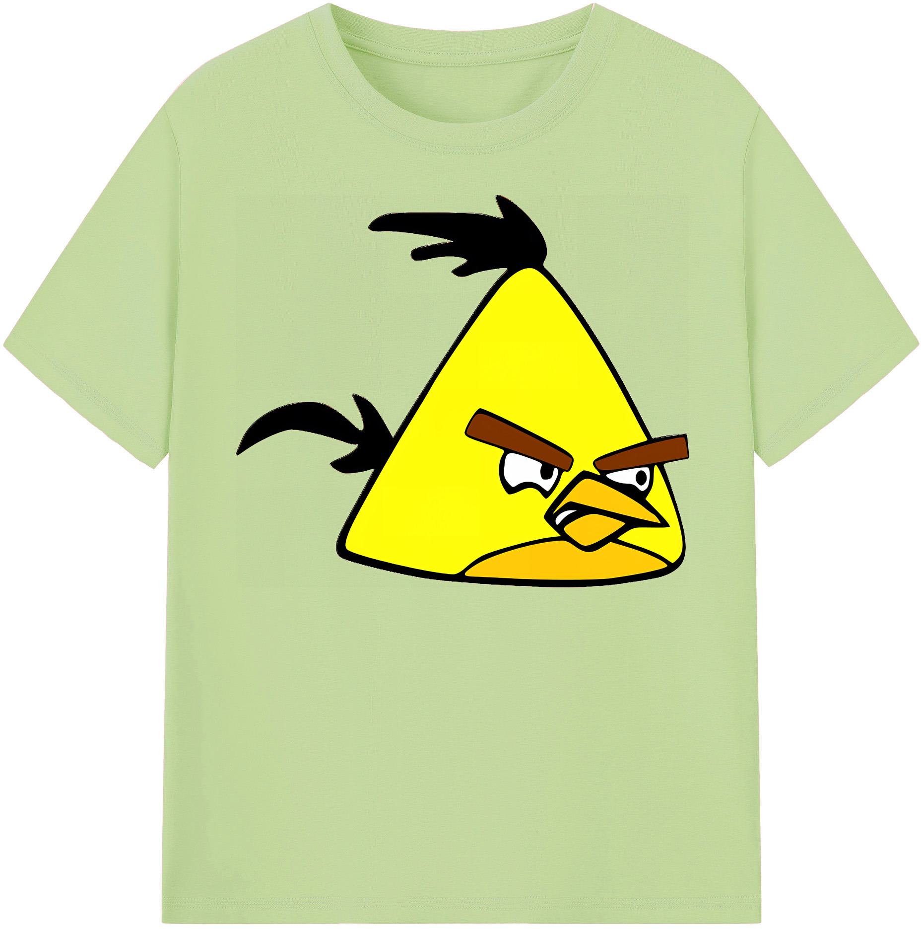 （画像用） Angry Birds アングリーバード 綿100％半袖Tシャツ（フロントプリント）